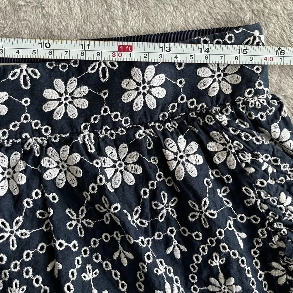 Kate Spade Shore Thing Eyelet Wrap Mini Skirt Size 12